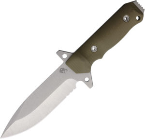Medford AIO-2 Tumbled Blade Green G10