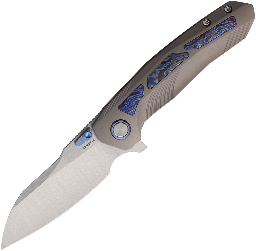 REMETTE Kestrel Framelock Timascus REMETTE Kestrel Framelock Timascus