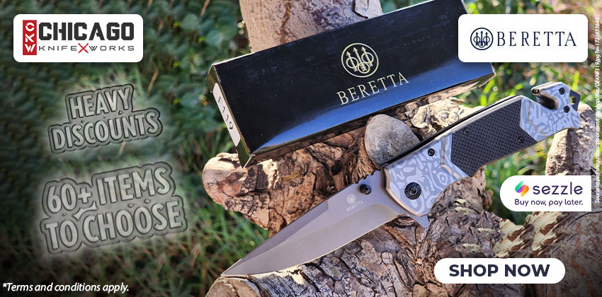 Beretta Fieldlight 2 Blade Hunter Folding Knife AUS-8 Japan