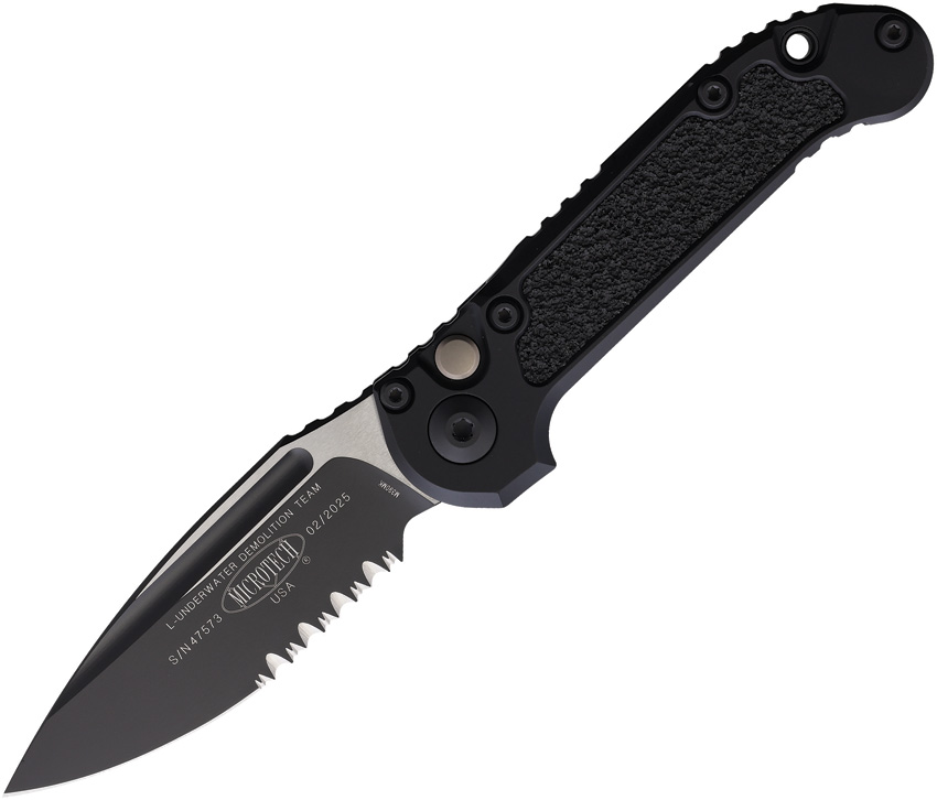 Microtech Auto LUDT ,Microtech Auto LUDT Button Lock, Microtech Auto LUDT Button Lock GenIII Black