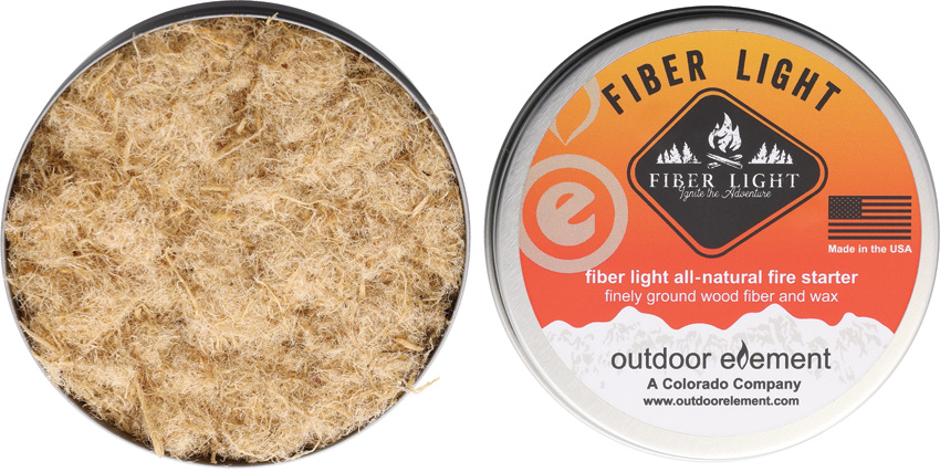 Outdoor Element Fiber Light Original Round Tin Outdoor Element Fiber Light Original Round Tin