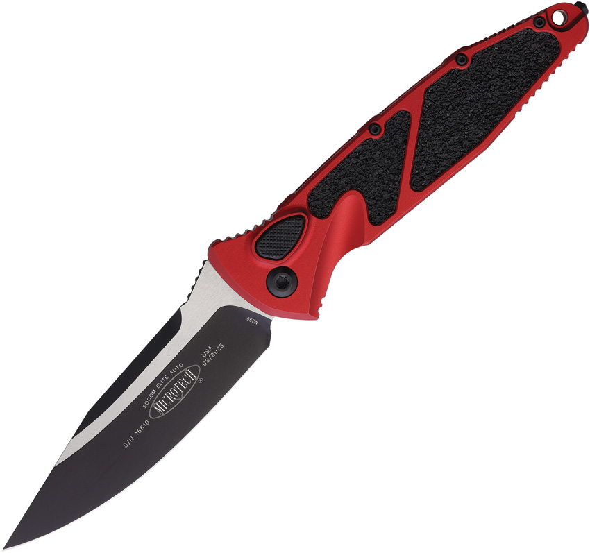 Microtech Auto Socom, Microtech Auto Socom Elite, Microtech Auto Socom Elite Buttonlock red