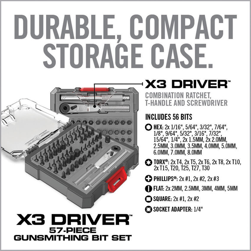 Real Avid X3 Driver 57-Piece Bit Set Real Avid X3 Driver 57-Piece Bit Set
