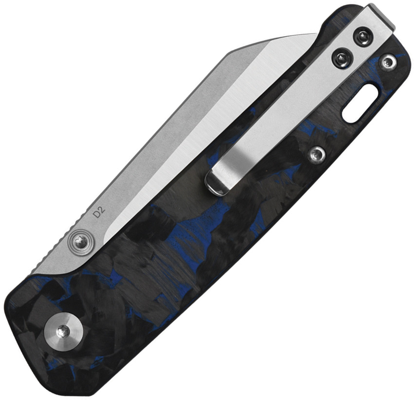QSP Knife Penguin V2 Linerlock Blue CF QSP Knife Penguin V2 Linerlock Blue CF