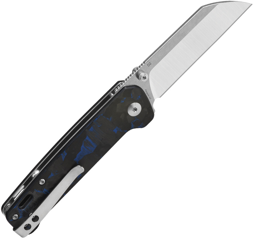QSP Knife Penguin V2 Linerlock Blue CF QSP Knife Penguin V2 Linerlock Blue CF