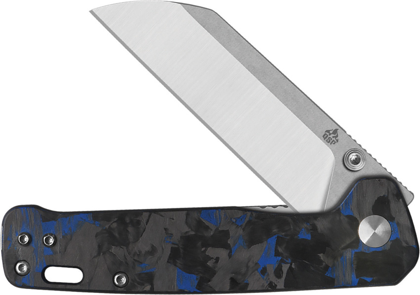 QSP Knife Penguin V2 Linerlock Blue CF QSP Knife Penguin V2 Linerlock Blue CF