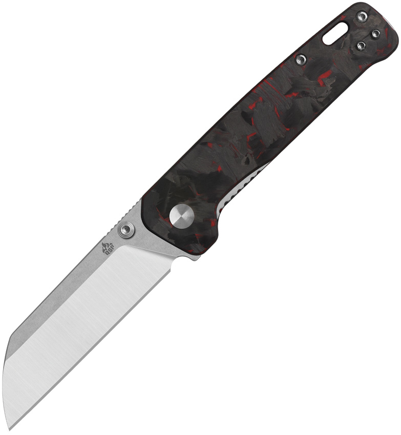 QSP Knife Penguin V2 Linerlock Red CF QSP Knife Penguin V2 Linerlock Red CF