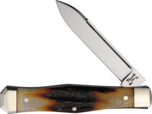 Titusville Cutlery Lexingtonian Folder Amber Stag