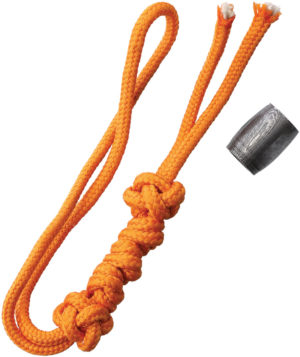 Damascus Bead Lanyard Orange