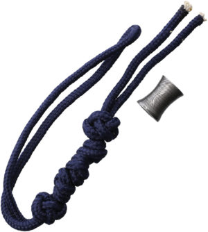 Damascus Bead Lanyard Navy