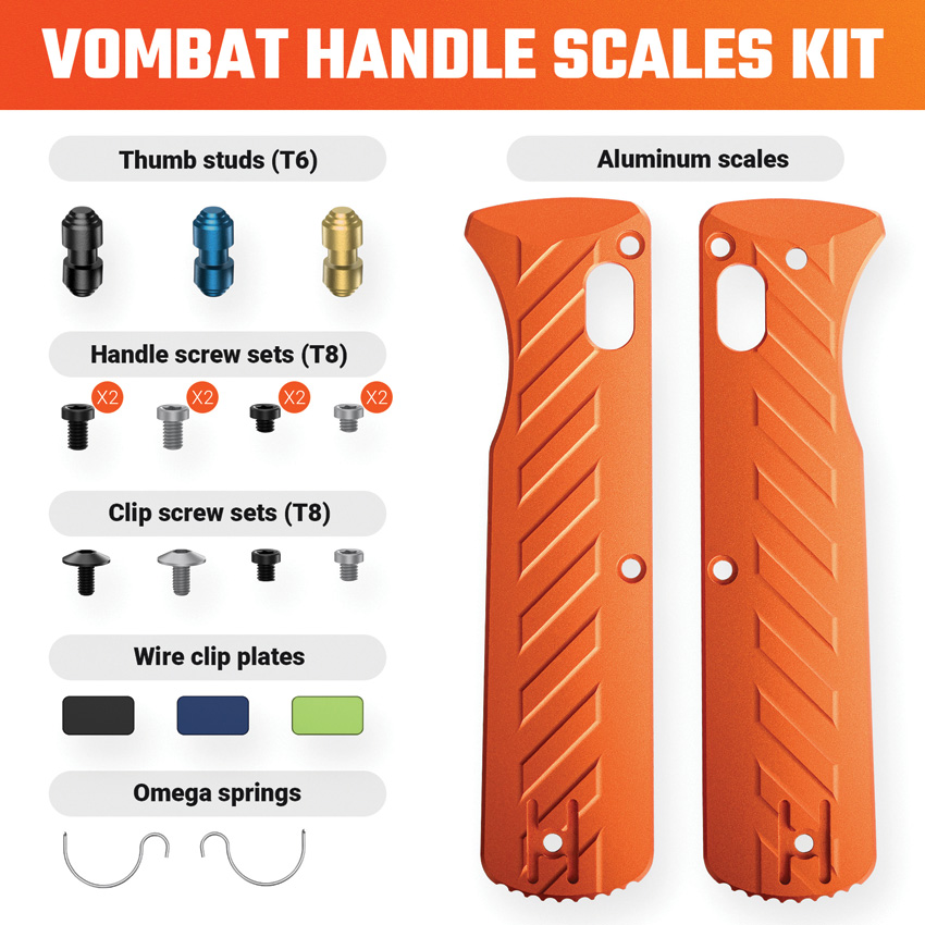 Vosteed Vombat Handle Scale Kit Org Vosteed Vombat Handle Scale Kit Org