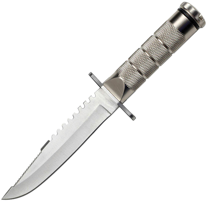 ElitEdge Survival Fixed Blade Silver ElitEdge Survival Fixed Blade Silver