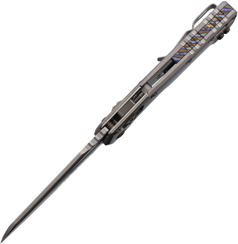 Microtech Marfione MSI, Microtech Marfione MSI Ram-Lok Knife SW Titanium, Microtech Marfione MSI Ram-Lok Knife SW Titanium Bronze Accents (3.9" FS)