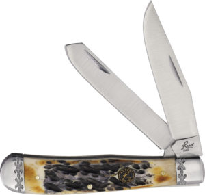 Roper Knives Latigo Trapper Burnt White Bon