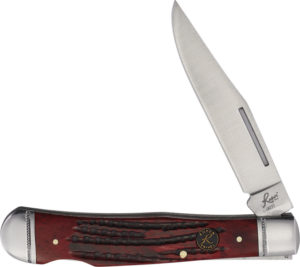 Roper Knives Lockback Trapper Red Bone