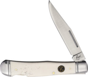 Roper Knives Lockback Trapper  White Smooth