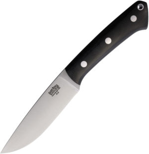 Bark River Fox River Black Canvas Micarta (4″)