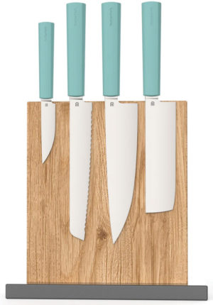 Butterfork Modern Kitchen Set w/Stand Grn