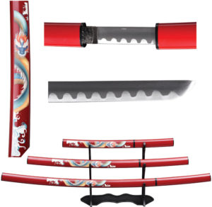 Bishamon Samurai Sword 3 Piece Set