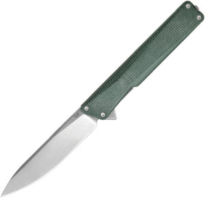 Oknife AION Linerlock Grn Micarta