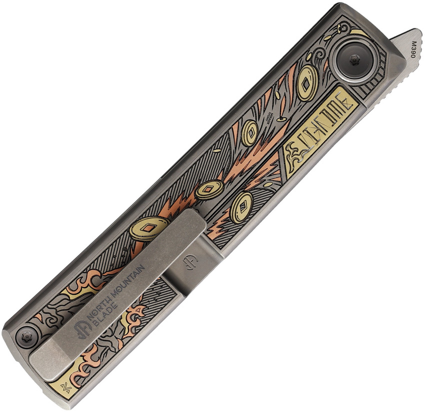 North Mountain Blade Kaiken Linerlock Golden Toad North Mountain Blade Kaiken Linerlock Golden Toad