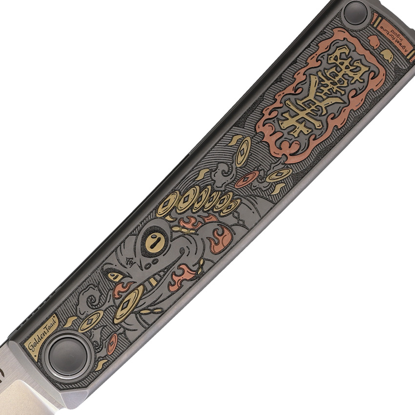 North Mountain Blade Kaiken Linerlock Golden Toad North Mountain Blade Kaiken Linerlock Golden Toad
