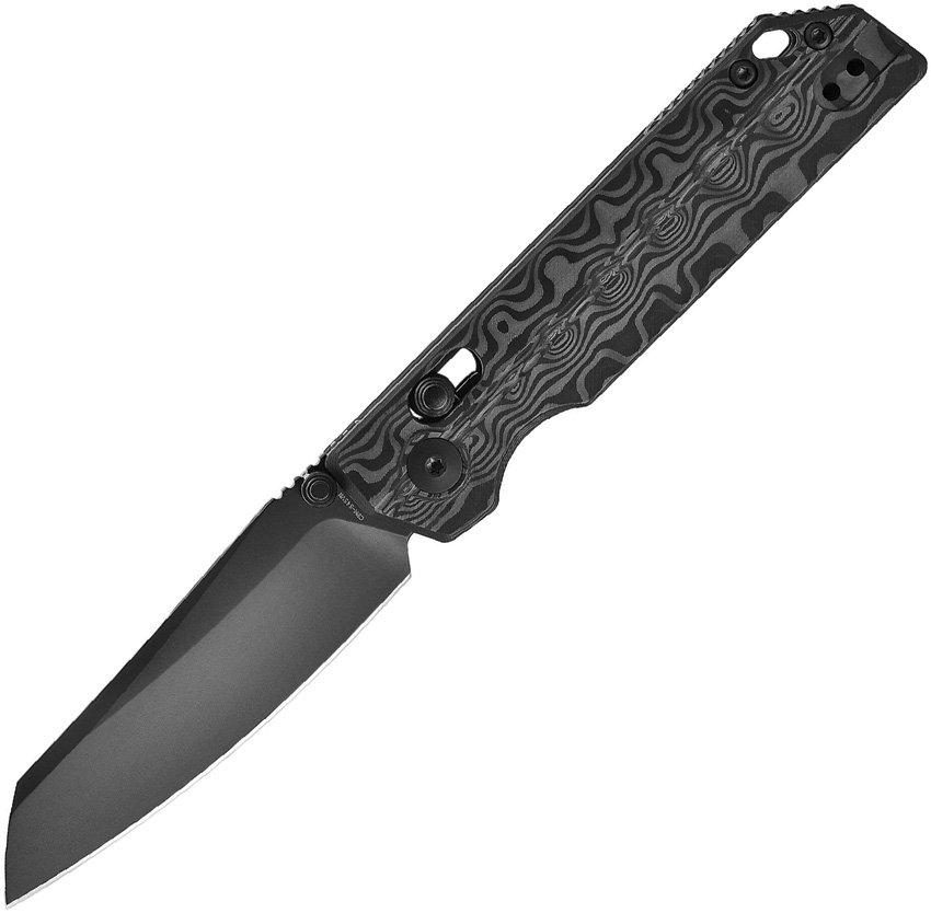 Oknife XEN Damascus Carbon Fiber Oknife XEN Damascus Carbon Fiber