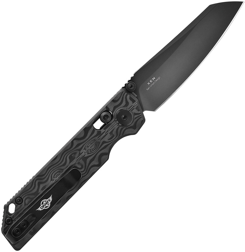 Oknife XEN Damascus Carbon Fiber Oknife XEN Damascus Carbon Fiber
