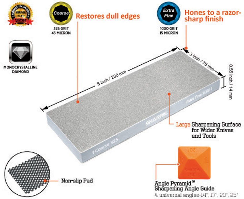 Sharpal Dual-Grit Diamond Stone Sharpal Dual-Grit Diamond Stone