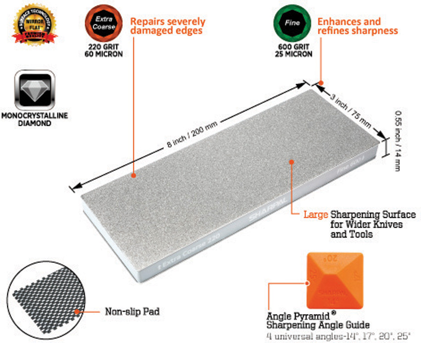 Sharpal Dual-Grit Diamond Stone Sharpal Dual-Grit Diamond Stone