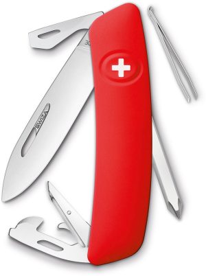 Swiza D04 Swiss Pocket Knife Red (2.875″)