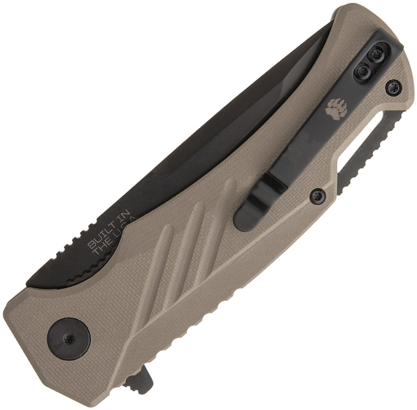 Bear & Son Linerlock A/O Tan (3.38") Bear & Son Linerlock A/O Tan (3.38")