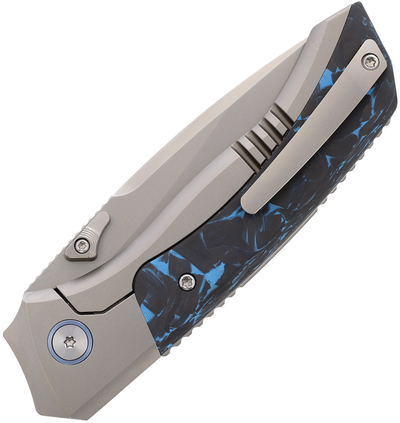 REMETTE Steed Button Framelock Blue REMETTE Steed Button Framelock Blue