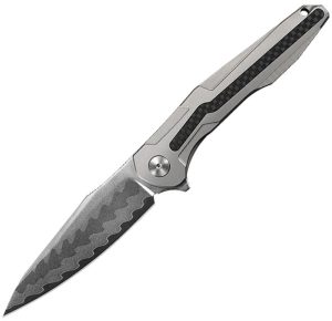 CH Knives Wartex Framelock Silver Ti