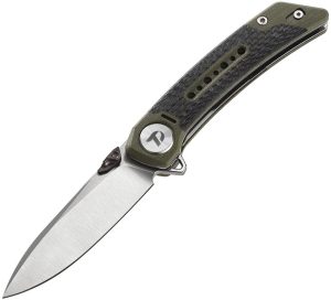 Dreamtech Linerlock CF/G10 Green (3.13")