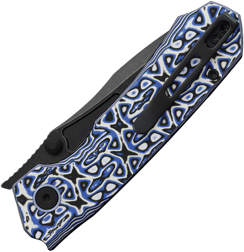 REMETTE Rhino Button Linerlock Blue REMETTE Rhino Button Linerlock Blue
