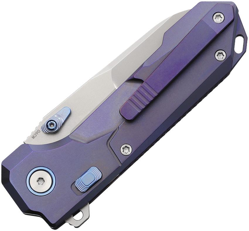REMETTE Cosmic Button Linerlock Ti Blu REMETTE Cosmic Button Linerlock Ti Blu