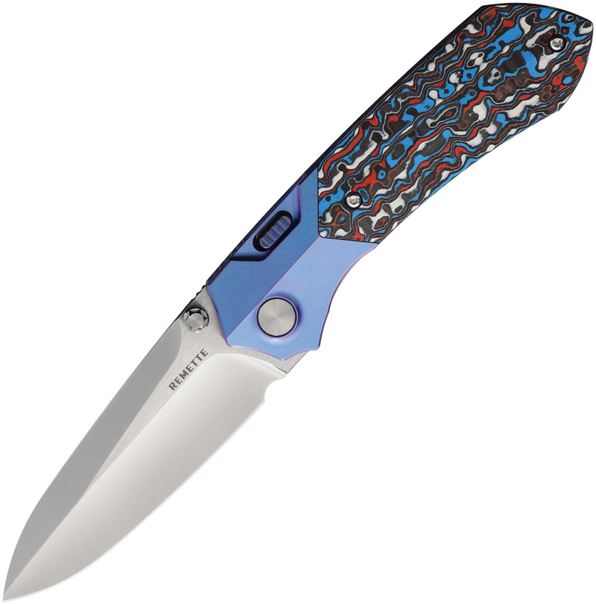 REMETTE Meteor Button Linerlock Ti/CF REMETTE Meteor Button Linerlock Ti/CF