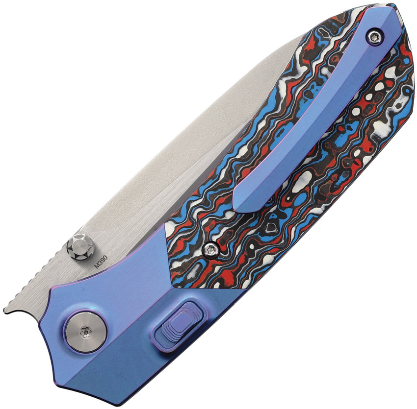 REMETTE Meteor Button Linerlock Ti/CF REMETTE Meteor Button Linerlock Ti/CF