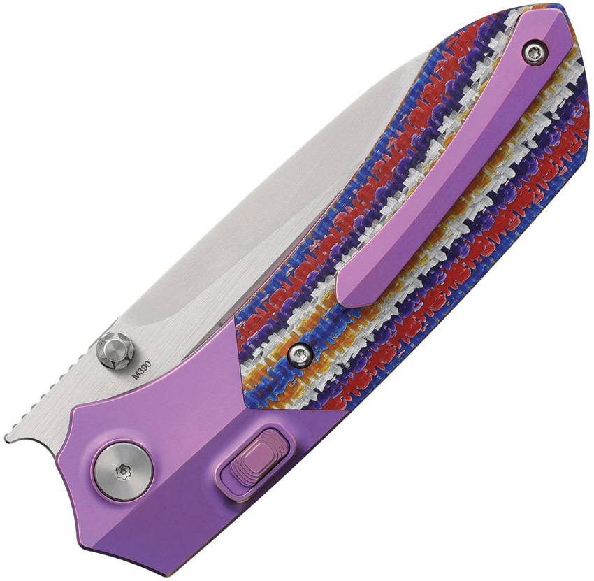 REMETTE Meteor Button Linerlock Ti/CF REMETTE Meteor Button Linerlock Ti/CF