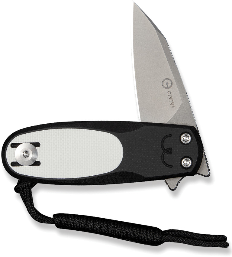 Civivi Purr Slip Joint Blk/White (1.88") Civivi Purr Slip Joint Blk/White (1.88")