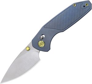 KB Knives Aero Crossbar Lock Blue Ti