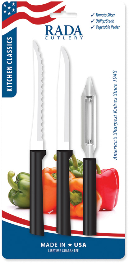 Rada Cutlery Kitchen Classics Pro Pack Blk Rada Cutlery Kitchen Classics Pro Pack Blk