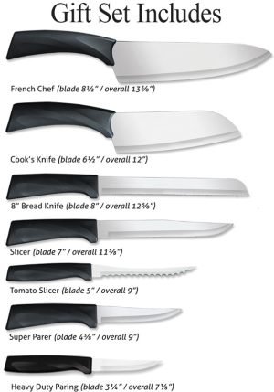 Rada Cutlery Anthem Oak Block Set Blk