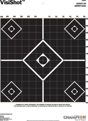 Champion Visicolor Sight-In Target