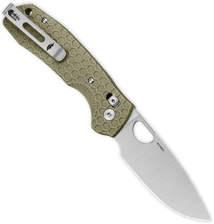 Honey Badger Knives Crossbolt Lock Grn FRN Honey Badger Knives Crossbolt Lock Grn FRN