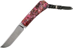 Jack Wolf Knives Pioneer Fixed Blade Red Abal (3″)