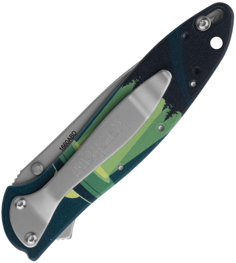 Kershaw Leek Linerlock A/O UFO Abducti Kershaw Leek Linerlock A/O UFO Abducti