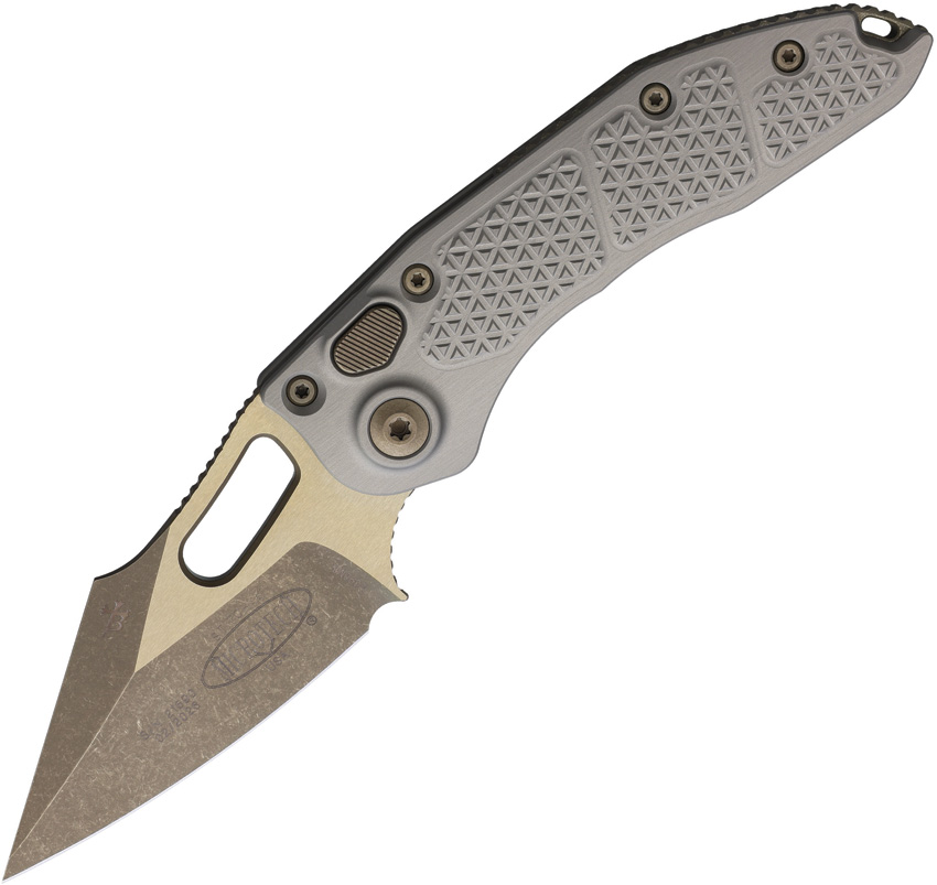 Microtech Auto Stitch S/E Button Lock AP (3.75") Microtech Auto Stitch S/E Button Lock AP (3.75")