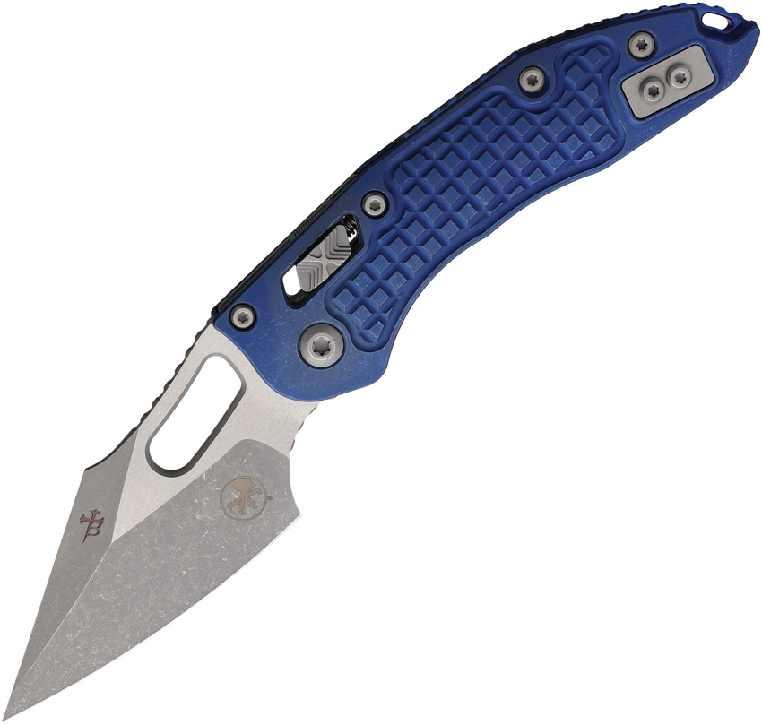 Microtech Stitch S/E Ram Lok AP Blue (3.75") Microtech Stitch S/E Ram Lok AP Blue (3.75")
